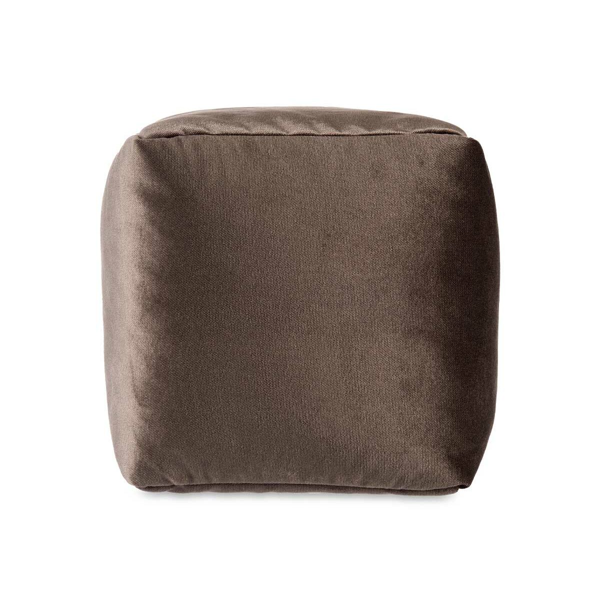 Puff Gift Decor Grau polystyrol Samt (4 Stück)
